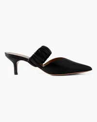 Malone Souliers Matilda 45 ruched leather mules - Black Black