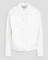 LE 17 SEPTEMBRE Pintucked denim jacket - White White