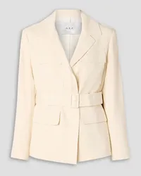 A.L.C. Savannah belted linen-blend twill jacket - White White