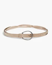 Brunello Cucinelli Braided suede belt - Neutral Neutral