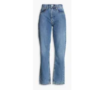Ganemei high-rise slim-leg jeans - Blue