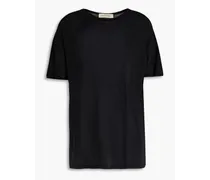 Cashmere and silk-blend T-shirt - Black
