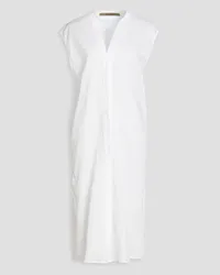 Enza Costa Cotton-gauze midi dress - White White