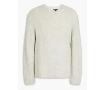 Mélange knitted sweater - Gray