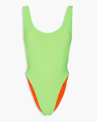 Norma Kamali Marissa reversible neon swimsuit - Green Green