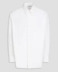 Valentino Garavani Oversized cotton-poplin shirt - White White