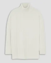 Joseph Oversized wool turtleneck poncho - White White