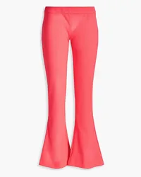 Balmain Neon jersey flared pants - Orange Orange