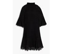 Darielle crocheted mini dress - Black