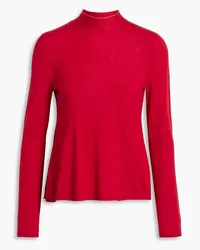 RED Valentino Wool, silk and cashmere-blend turtleneck sweater - Red Red