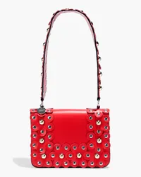 RED Valentino Flower Puzzle embellished leather shoulder bag - Red Red