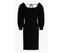 ba&sh Stormi cutout ribbed cotton-blend mini dress - Black Black
