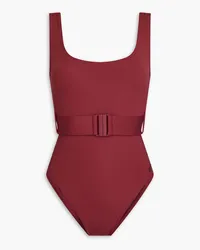 Zimmermann Belted swimsuit - Burgundy Burgundy