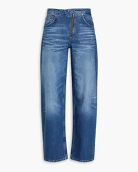 Frame Denim Faded high-rise tapered jeans - Blue Blue