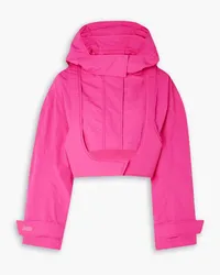 Jacquemus Fresa cropped layered shell hooded jacket - Pink Pink