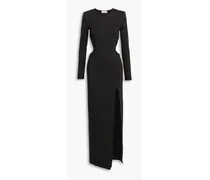 Zaire cutout stretch-knit maxi dress - Black