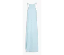 Jacquard maxi slip dress - Blue