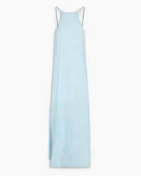 Ganni Jacquard maxi slip dress - Blue Blue