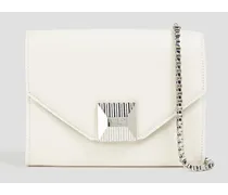 Leather shoulder bag - White