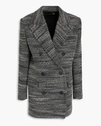 IRO Double-breasted tweed coat - Black Black