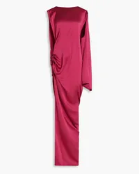 Rick Owens Twisted washed-silk gown - Pink Pink