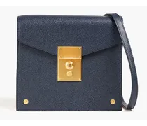Mrs. Thom mini pebbled-leather shoulder bag - Blue