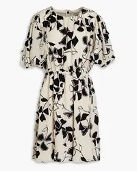 Jason Wu Floral-appliquéd georgette mini dress - Gray Gray