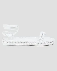 Valentino Garavani The Rope woven leather sandals - White White