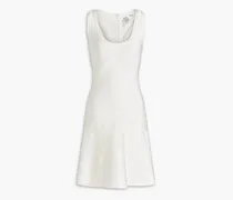 Fluted bandage mini dress - White