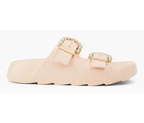 Embellished rubbers platform sandals - Pink