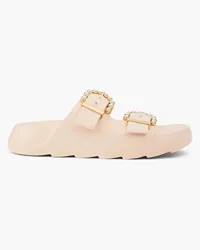 Stuart Weitzman Embellished rubbers platform sandals - Pink Pink