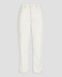 Frame Denim High-rise tapered jeans - White White