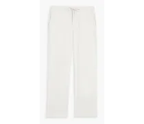 Mendes cotton-blend twill drawstring pants - Gray
