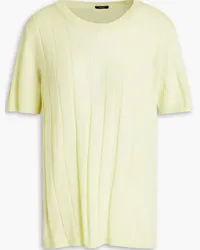 Joseph Ribbed merino wool top - Yellow Yellow