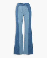 Nensi Dojaka Patchwork high-rise flared jeans - Blue Blue