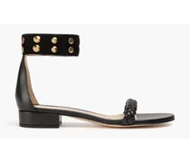 Gianvito Rossi Studded suede sandals - Black Black