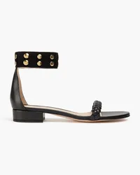 Gianvito Rossi Studded suede sandals - Black Black