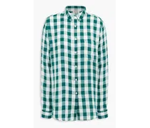 Checked woven shirt - Green