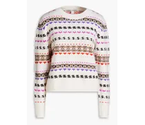 Fair Isle cashmere sweater - White