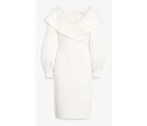 Embellished scuba dress - White
