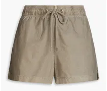 Cotton Oxford shorts - Neutral