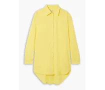 Jack oversized stretch-cotton poplin shirt - Yellow