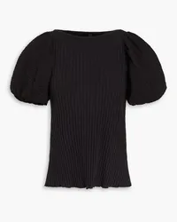 Mother of Pearl Ribbed jersey top - Black Black