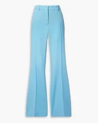 Versace Wool-jacquard flared pants - Blue Blue