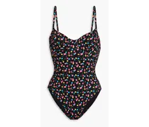 Taylor floral-print swimsuit - Black