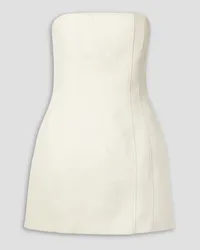 A.L.C. Elsie strapless linen and cotton-blend mini dress - White White