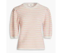 ba&sh Sima striped cotton-blend sweater - Pink Pink