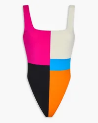 Mara Hoffman Idalia color-block swimsuit - Pink Pink