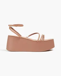 Gianvito Rossi Bekah leather platform sandals - Pink Pink