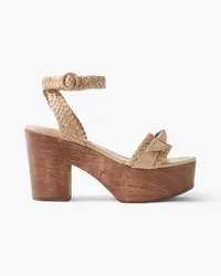 Alexandre Birman Clarita woven leather platform sandals - Neutral Neutral